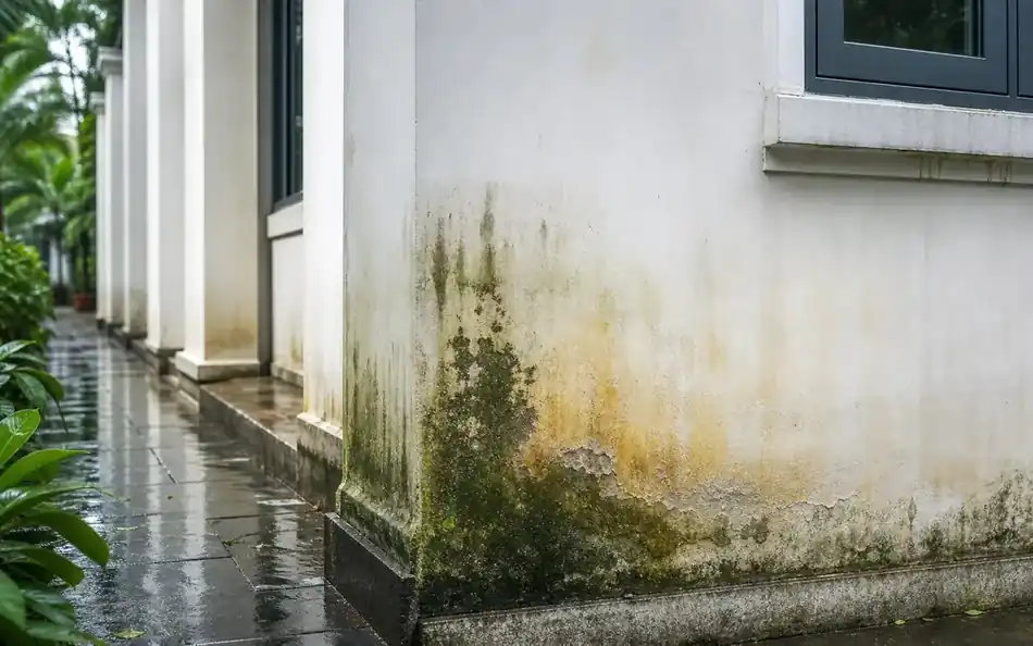 Rêu mốc, ố vàng ngoại thất