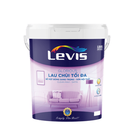 LEVIS GLORIOUS CLEAN-MAX SATIN – LAU CHÙI TỐI ĐA BỀ MẶT BÓNG SANG TRỌNG 18L