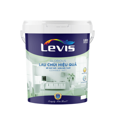 LEVIS GLORIOUS CLEANABLE MATT – LAU CHÙI HIỆU QUẢ BỀ MẶT MỜ 18L