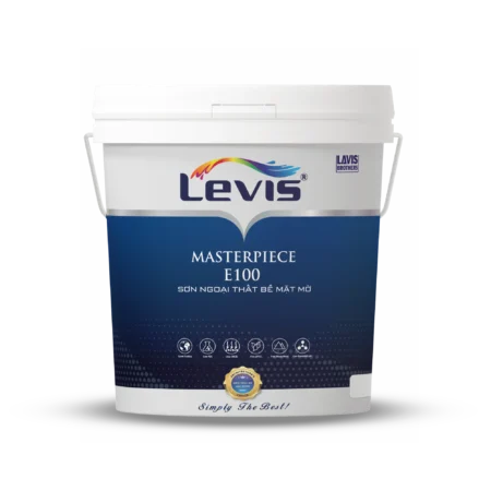 LEVIS MASTERPIECE E100 – SƠN NGOẠI THẤT BỀ MẶT MỜ 18L
