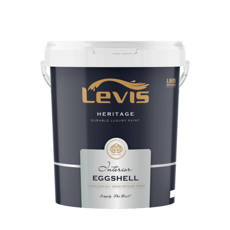LEVIS HERITAGE INTERIOR EGGSHELL – CHỐNG BÁM BỤI BÓNG MỜ 18L