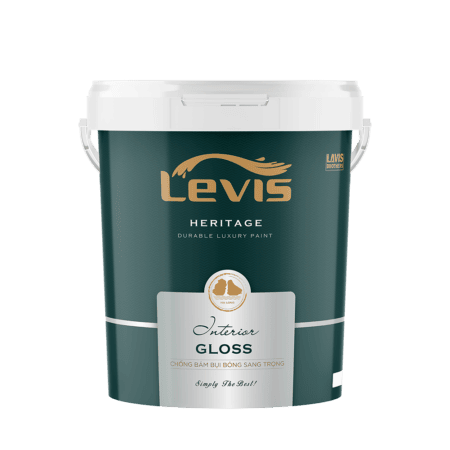 LEVIS HERITAGE INTERIOR GLOSS – CHỐNG BÁM BỤI BÓNG SANG TRỌNG 18L