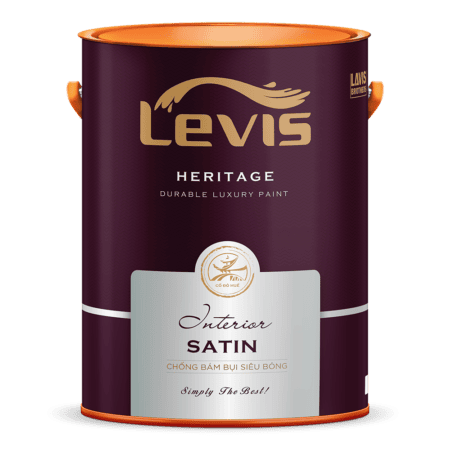 LEVIS HERITAGE INTERIOR SATIN – CHỐNG BÁM BỤI SIÊU BÓNG 5L (VỎ KIM LOẠI)