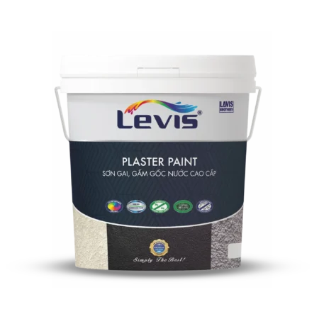 LEVIS PLASTER PAINT – SƠN GAI, GẤM GỐC NƯỚC CAO CẤP 18L