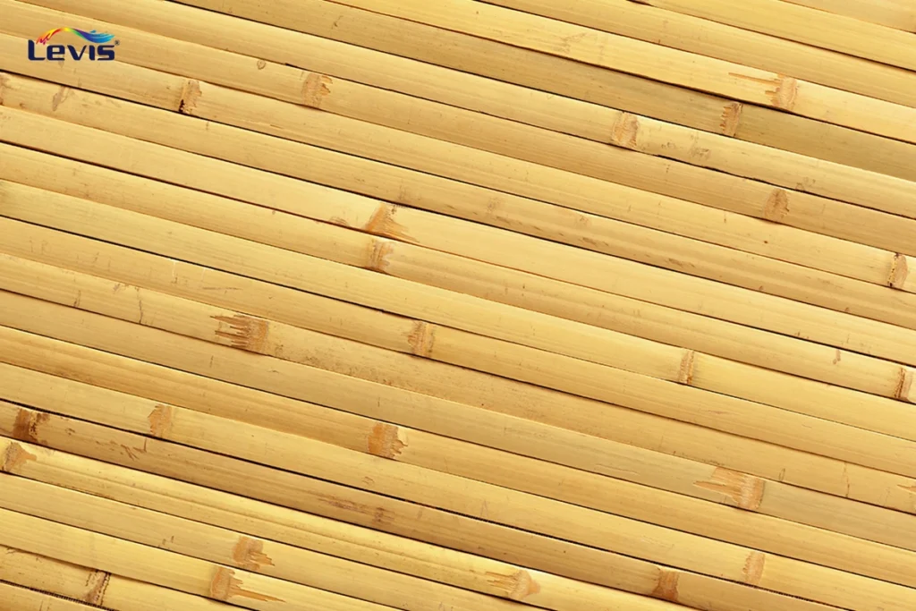 Hiệu ứng gỗ tre ép mang theo nét mộc mạc của gỗ tre