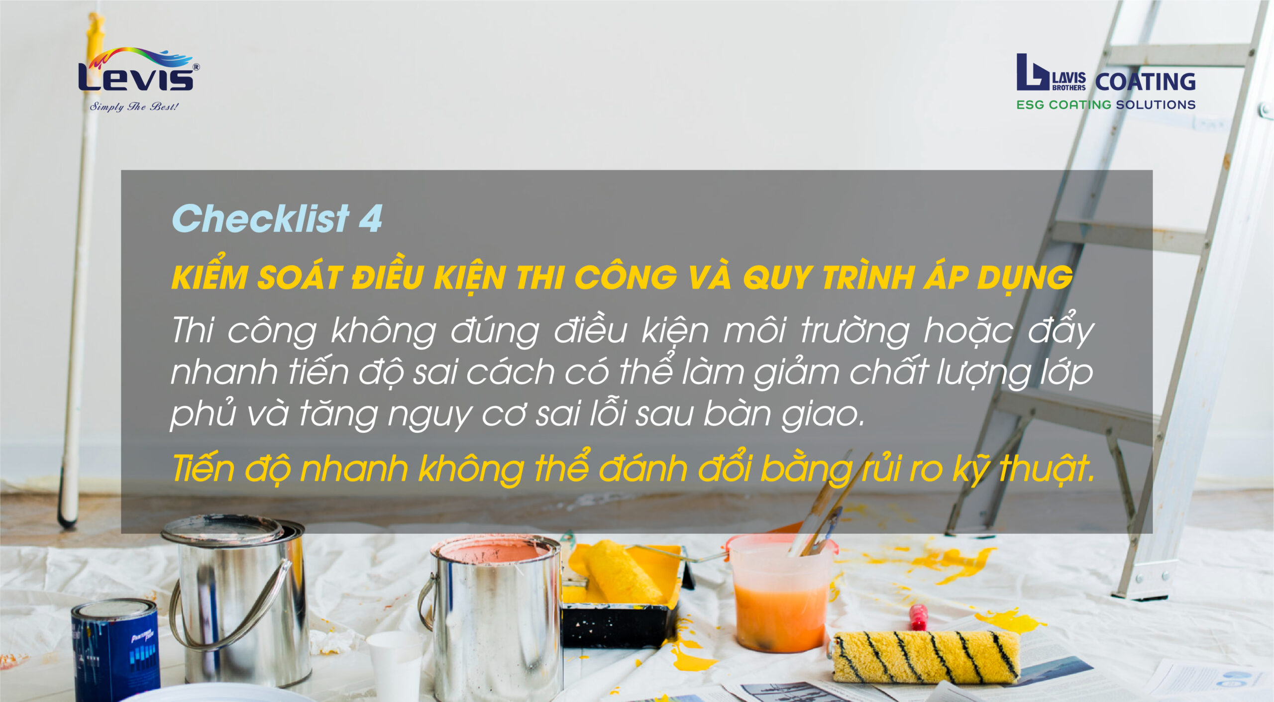 An toàn thi công bắt đầu từ lựa chọn hệ sơn đúng