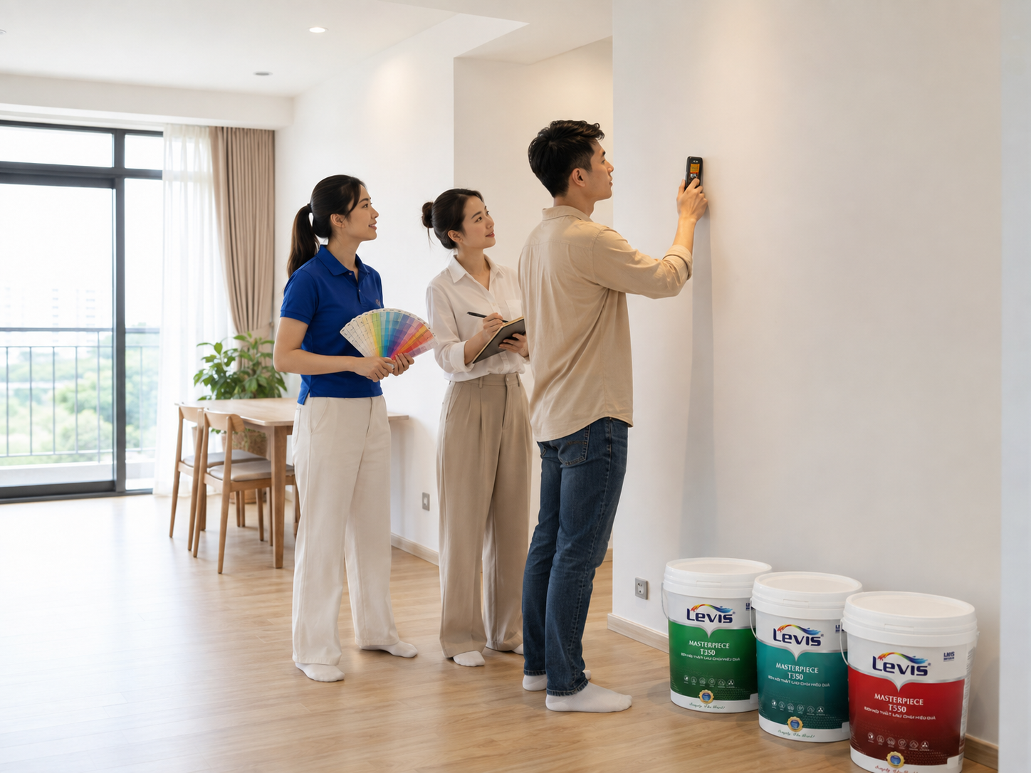 Khảo sát các khu vực sử dụng trong căn hộ