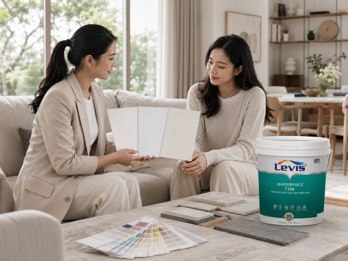 Sơn màu trắng nội thất: chọn trắng sáng, trắng ấm hay trắng trung tính?