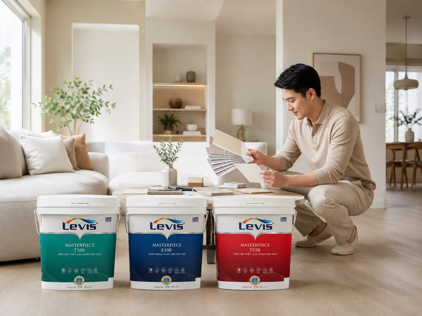 So sánh các sắc độ trắng trong không gian nội thất