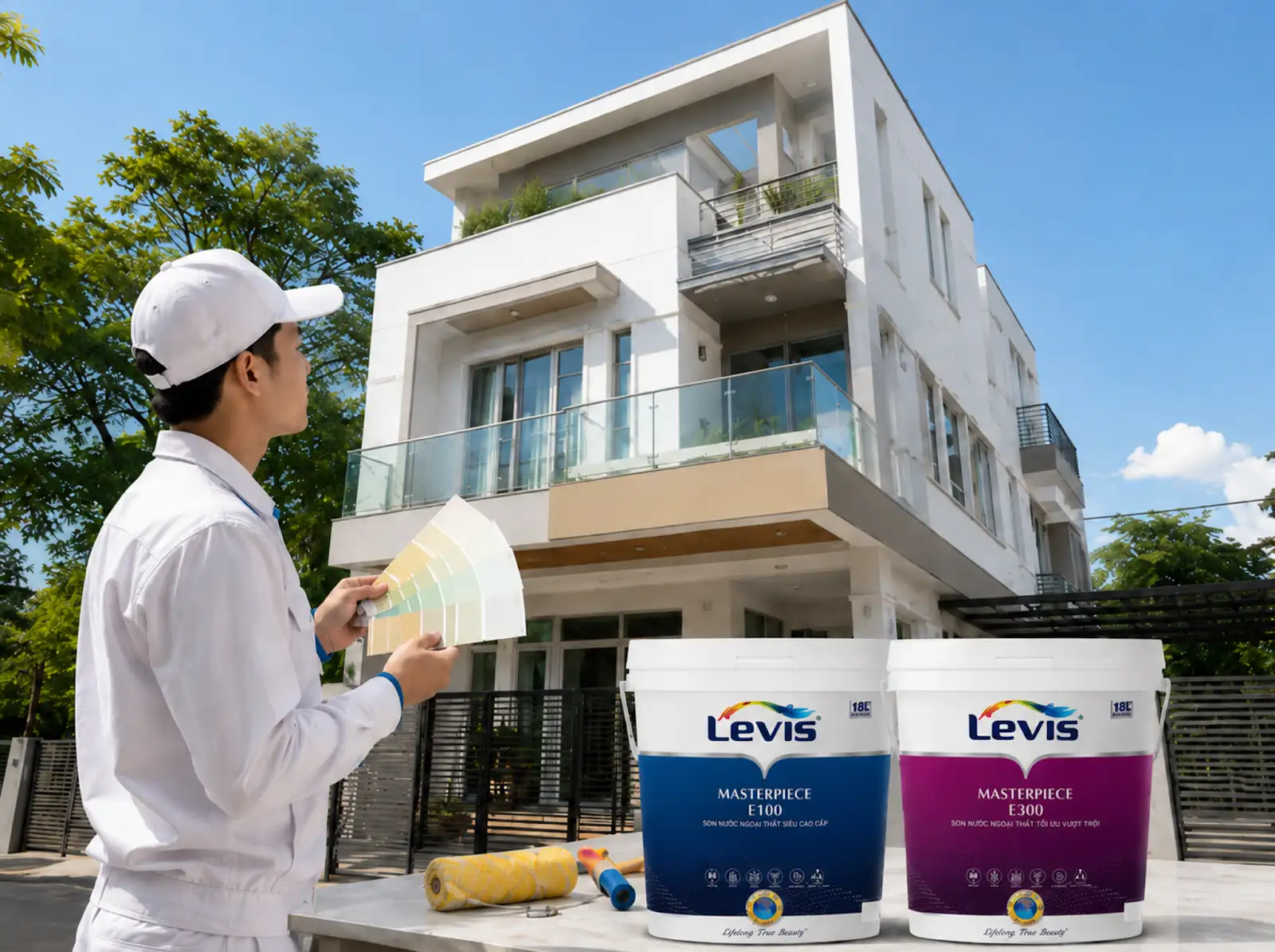 Chọn màu sơn ngoại thất cho mặt tiền nhà phố