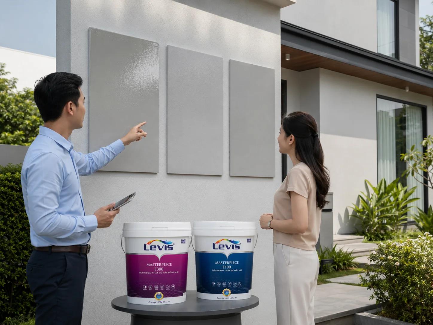Đánh giá màu và độ bóng dưới ánh sáng ngoài trời
