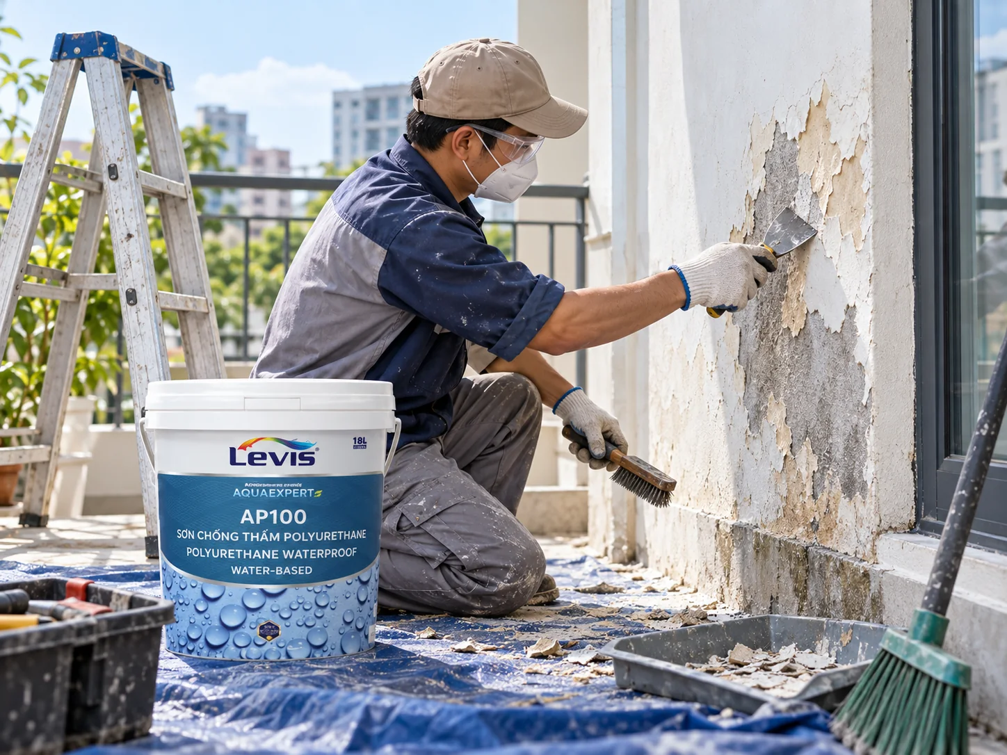 Minh họa loại bỏ lớp phủ mất liên kết